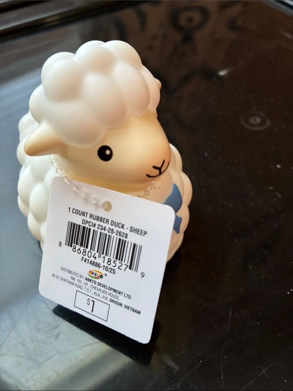 Target Stores White Sheep, Flower, Orange Carrot & Mint Frog Rubber Bath Toys